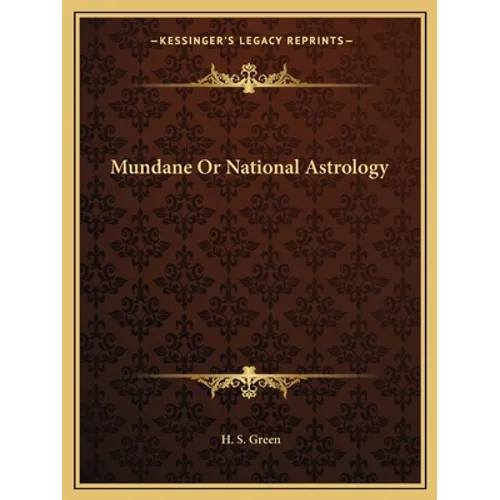 Mundane or National Astrology - Paperback