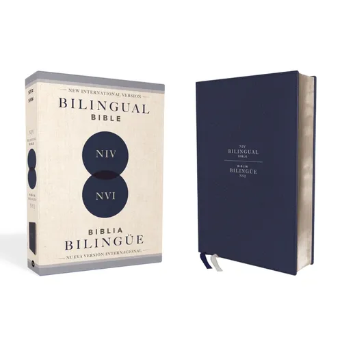 Niv/NVI Bilingual Bible, Revised Text 2022, Leathersoft, Navy / Niv/Nvi, Biblia Bilingüe, Revisión 2022, Leathersoft, Azul Añil - Leather