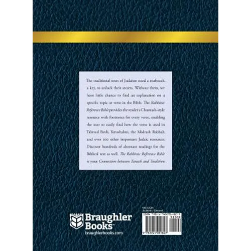 Rabbinic Reference Bible: The Connection Between Tanach and Tradition: Volume V: Deuteronomy - Hardcover