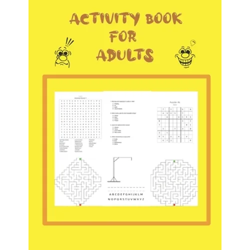 activity book for adults - Paperback