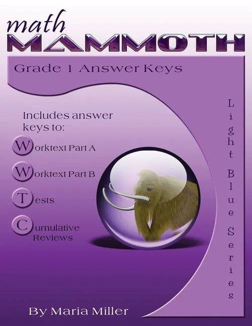 Math Mammoth Grade 1 Answer Keys - Paperback