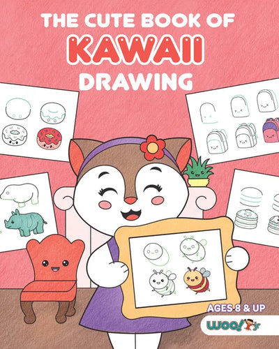 The Cute Book of Kawaii Drawing: How to Draw 365 Cute Things, Step by Step (Fun Gifts for Kids; Cute Things to Draw; Adorable Manga Pictures and Japan - Paperback