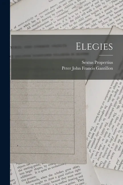 Elegies - Paperback