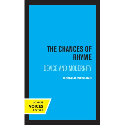 The Chances of Rhyme: Device and Modernity - Paperback