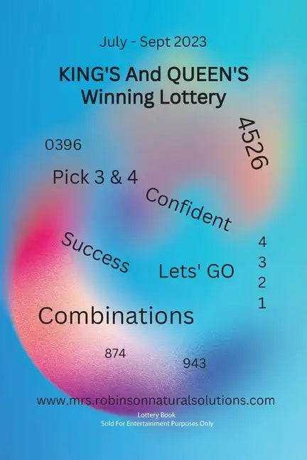 King's And Queen's Winning Lottery: July-Sept 2023 - Paperback