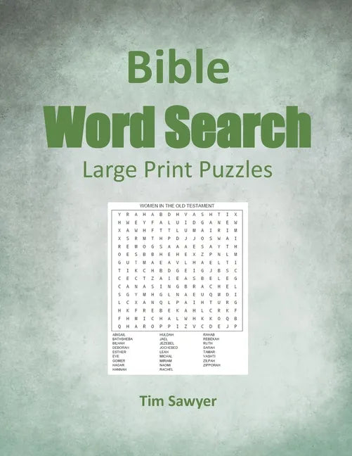 Bible Word Search: Large Print Puzzles - Paperback