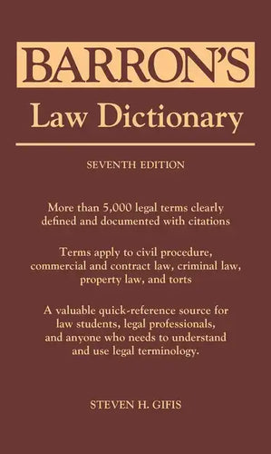 Law Dictionary - Paperback