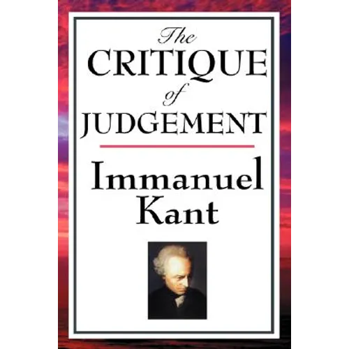 The Critique of Judgement - Paperback