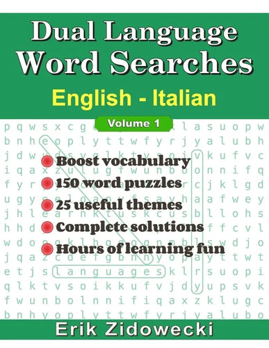 Dual Language Word Searches - English - Italian - Paperback