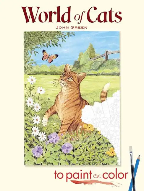 World of Cats to Paint or Color - Paperback