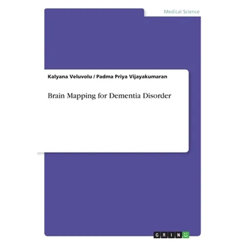 Brain Mapping for Dementia Disorder - Paperback