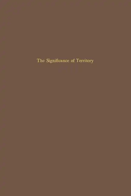 The Significance of Territory - Paperback