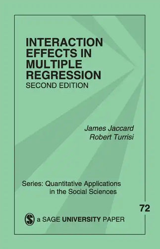 Interaction Effects in Multiple Regression - Paperback