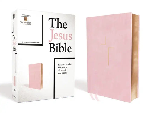 The Jesus Bible, NIV Edition, Imitation Leather, Pink - Hardcover