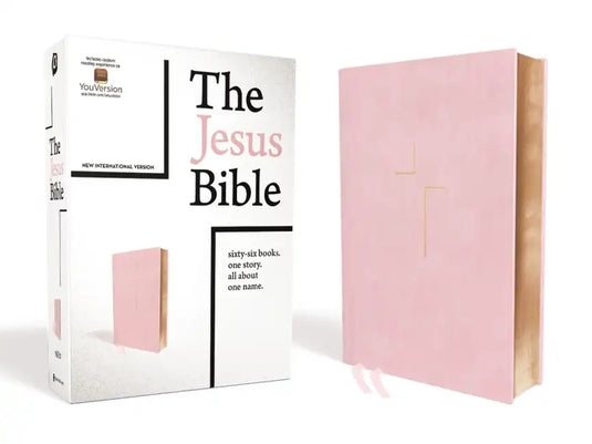 The Jesus Bible, NIV Edition, Imitation Leather, Pink - Hardcover