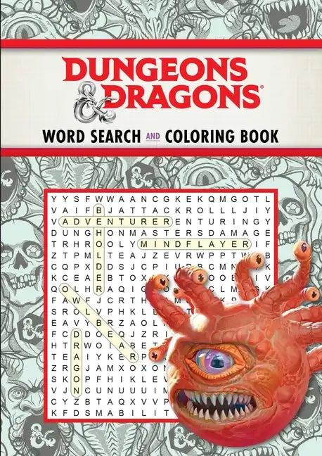 Dungeons & Dragons Word Search and Coloring - Paperback