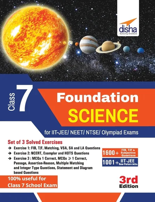 Foundation Science for IIT-JEE/ NEET/ NTSE/ Olympiad Class 7 - 3rd Edition - Paperback