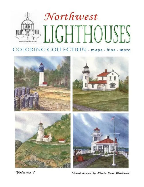 Northwest Lighthouse Coloring Collection - Paperback