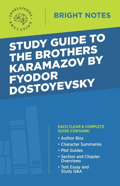Study Guide to The Brothers Karamazov by Fyodor Dostoyevsky - Paperback