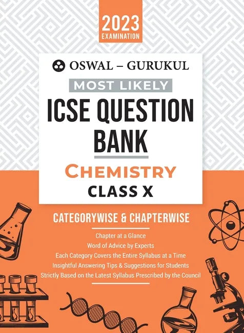 Oswal - Gurukul Chemistry Most Likely Question Bank: ICSE Class 10 For 2023 Exam - Paperback