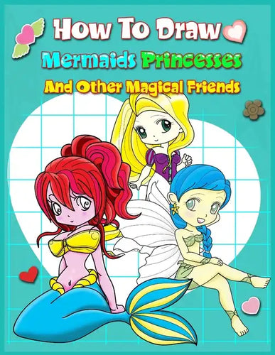How To Draw Mermaids Princesses And Other Magical Friends: A Step-by-step Drawing And Activity Book For Kids To Learn To Draw Cute Stuff - Paperback