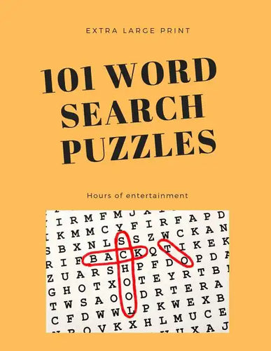 101 Word Search Puzzles: Extra Large Print - Paperback