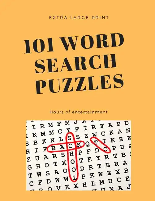 101 Word Search Puzzles: Extra Large Print - Paperback