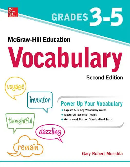 McGraw-Hill Education Vocabulary Grades 3-5, Second Edition - Paperback