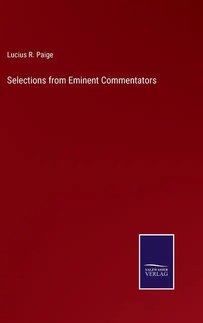 Selections from Eminent Commentators - Hardcover