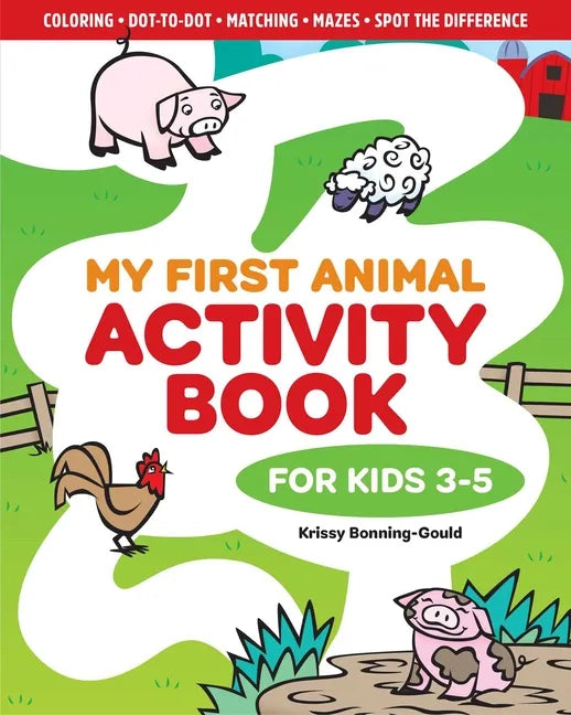 My First Animal Activity Book: For Kids 3-5 - Paperback