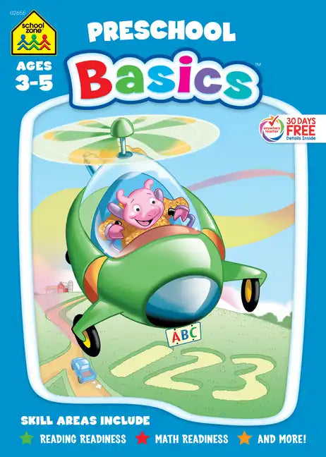 School Zone Preschool Basics 96-Page Workbook - Paperback