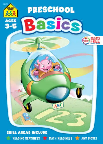 School Zone Preschool Basics 96-Page Workbook - Paperback