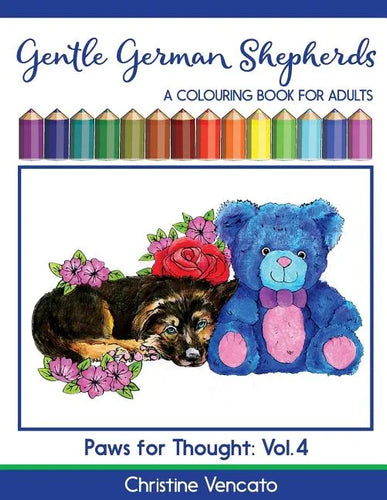 Gentle German Shepherds: An Alsatian Dog Colouring Book for Adults - Paperback