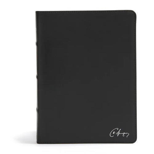 CSB Spurgeon Study Bible, Black Genuine Leather - Leather