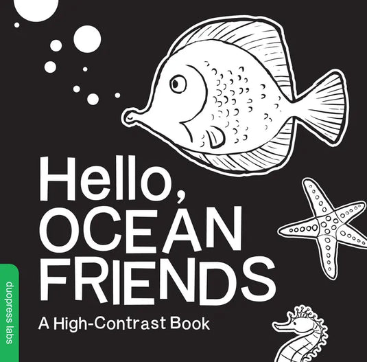Hello, Ocean Friends: A Black-And-White Board Book for Babies That Helps Visual Development - Board Book