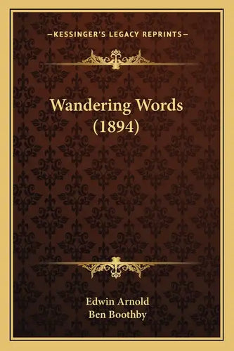 Wandering Words (1894) - Paperback