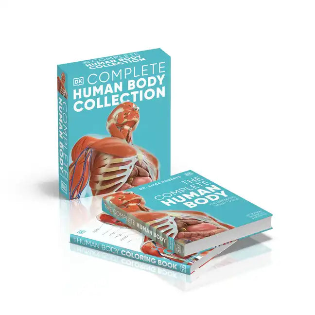 The Complete Human Body Collection: 2-Book Box Set - Human Body Reference Guide and Anatomy Coloring Book - Hardcover