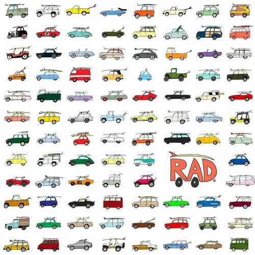Rad Cars with Rad Surfboards on Them - Paperback