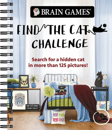 Brain Games - Find the Cat Challenge: Search for a Hidden Cat in More Than 125 Pictures! Volume 2 - Spiral