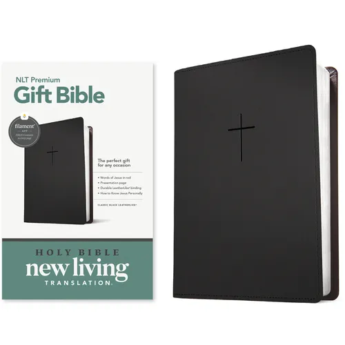 Premium Gift Bible Nlt, Filament Enabled (Leatherlike, Classic Black, Red Letter) - Imitation Leather