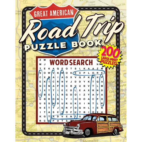 Great American Road Trip Puzzle Book - Paperback