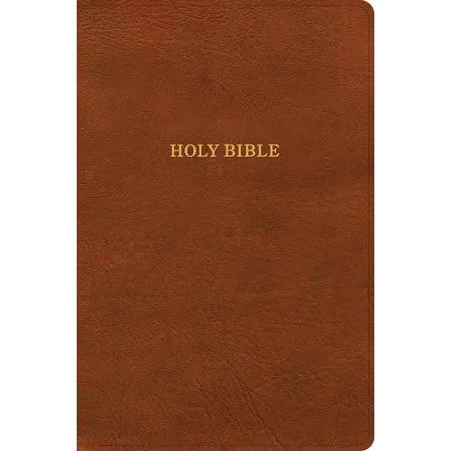 KJV Giant Print Reference Bible, Burnt Sienna Leathertouch - Imitation Leather