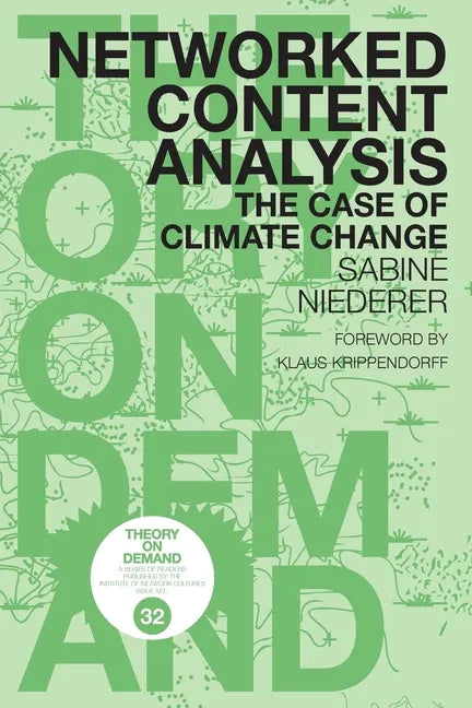 Networked Content Analysis: The Case of Climate Change - Paperback