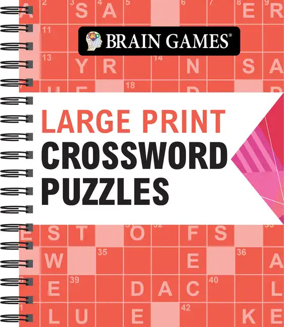 Brain Games - Large Print Crossword Puzzles (Arrow) - Spiral