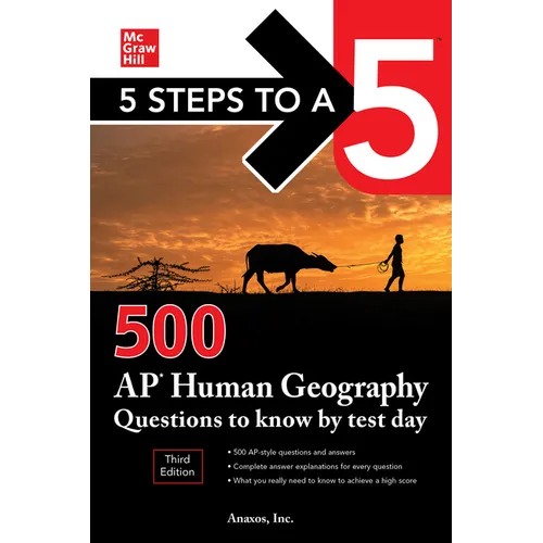 5 Steps to a 5: 500 AP Human Geography Questions to Know by Test Day, Third Edition - Paperback