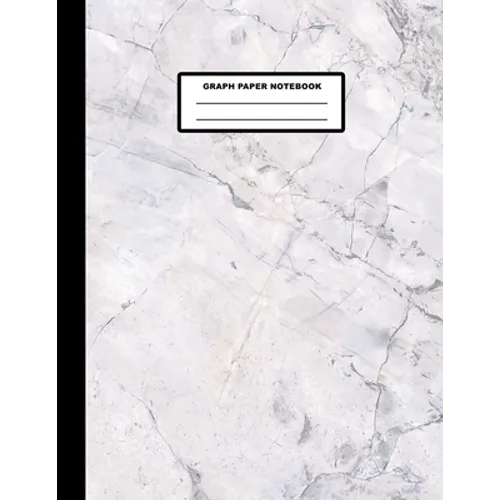 Graph Paper Notebook: Marble Cover Design - Quad Ruled - 120 Pages - 8.5