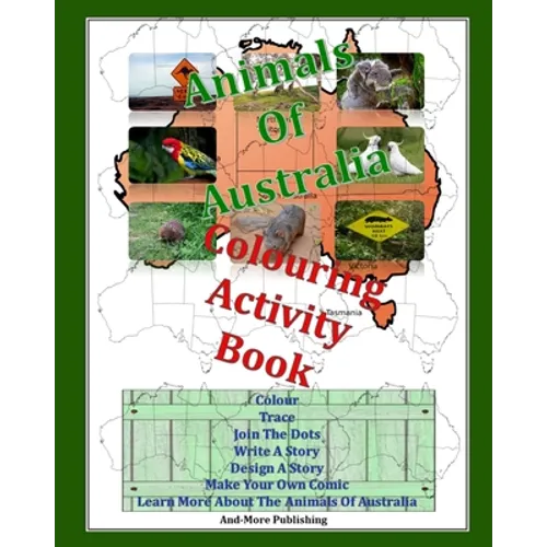 Animals Of Australia Colouring Activity Book: Paperback Edition 8