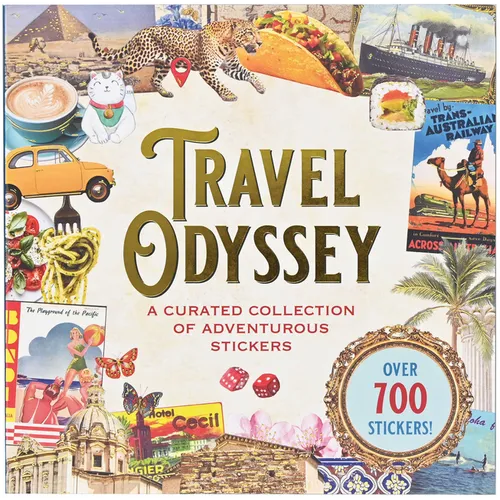 Travel Odyssey Sticker Book (Over 700 Stickers!): A Curated Collection of Adventurous Stickers - Paperback