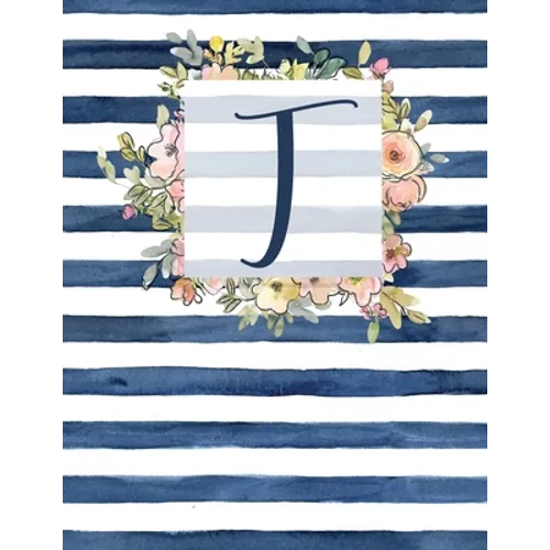 T: Letter T Monogram Initial Notebook - 8.5
