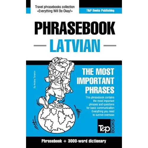 English-Latvian phrasebook & 3000-word topical vocabulary - Paperback